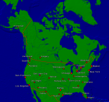 Amerika-Nord Städte + Grenzen 2000x1861